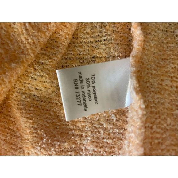 SO Women's Hooded Sweater Long Sleeve Pullover Crewneck Casual Orange Size Large - Picture 8 of 8